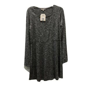 Wonderly Girls Large 10/12 Skater Dress Black Whit